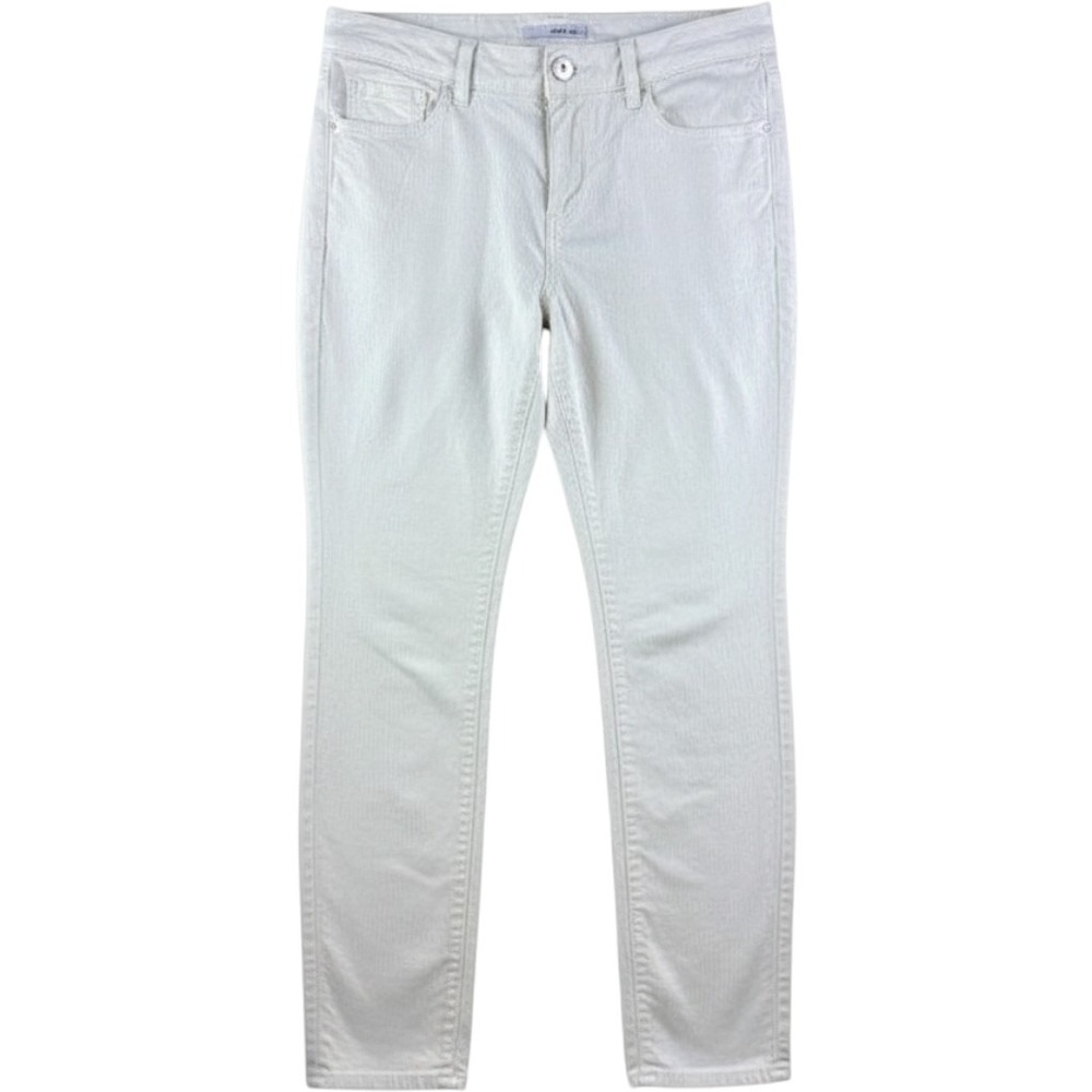 Ann Taylor Loft Modern Skinny Corduroy Pants Off White Size 26 2 Winter White